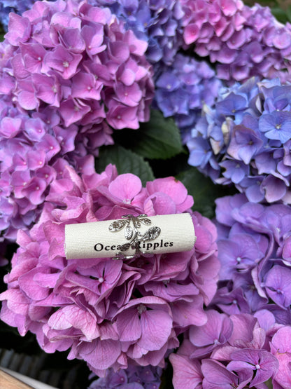 18ct Gold Plated Wrapped Around Leaf Ring