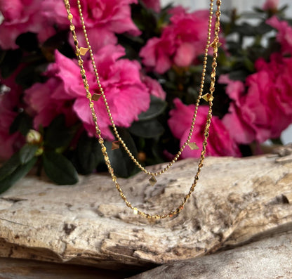 18ct Gold Plated Double Chain Necklace  