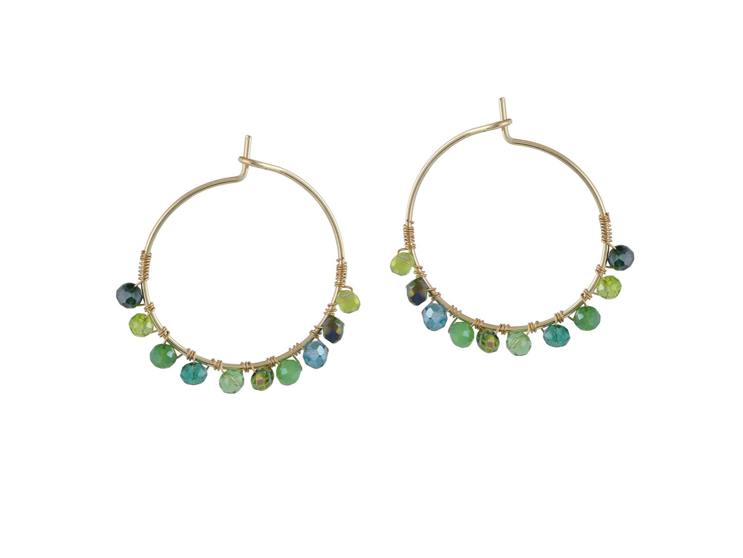 CRESSIDA BEADED HOOP EARRINGS