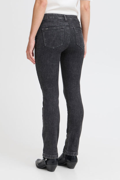 B.young Lola Luni Straight Leg Jeans - Dark Grey