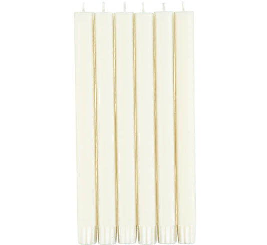 British Colour Standard Eco Dinner Candle- White