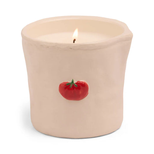 Tomato Embossed Ceramic Candle