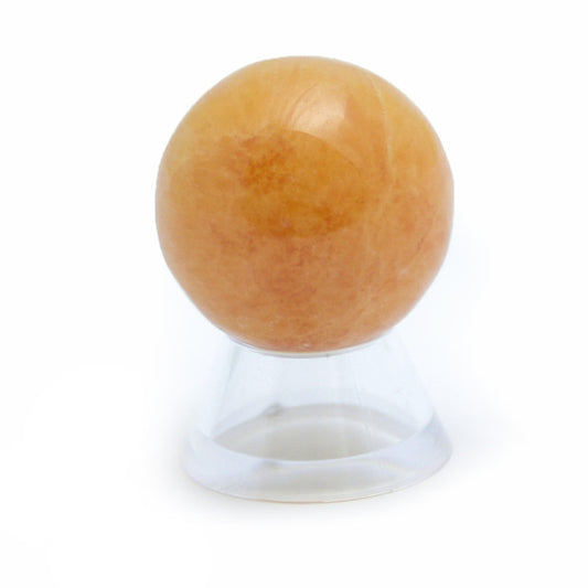 Orange Calcite - Crystal Sphere