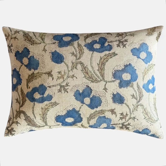 Blue Poppies Cushion