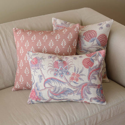 Conifer Rouge Linen Cushion