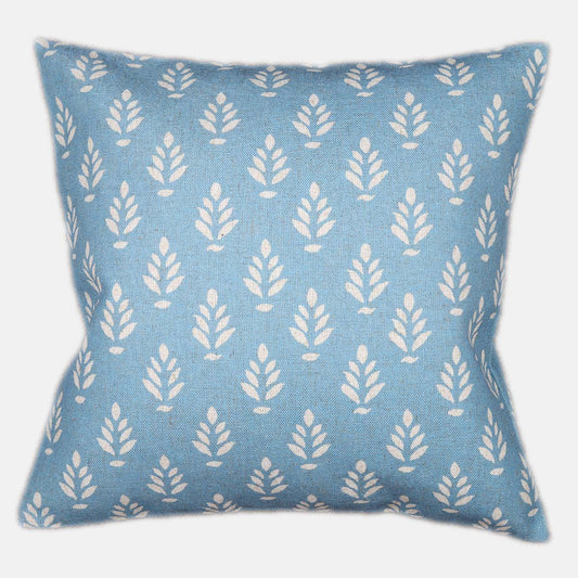 Conifer Blue Linen Cushion