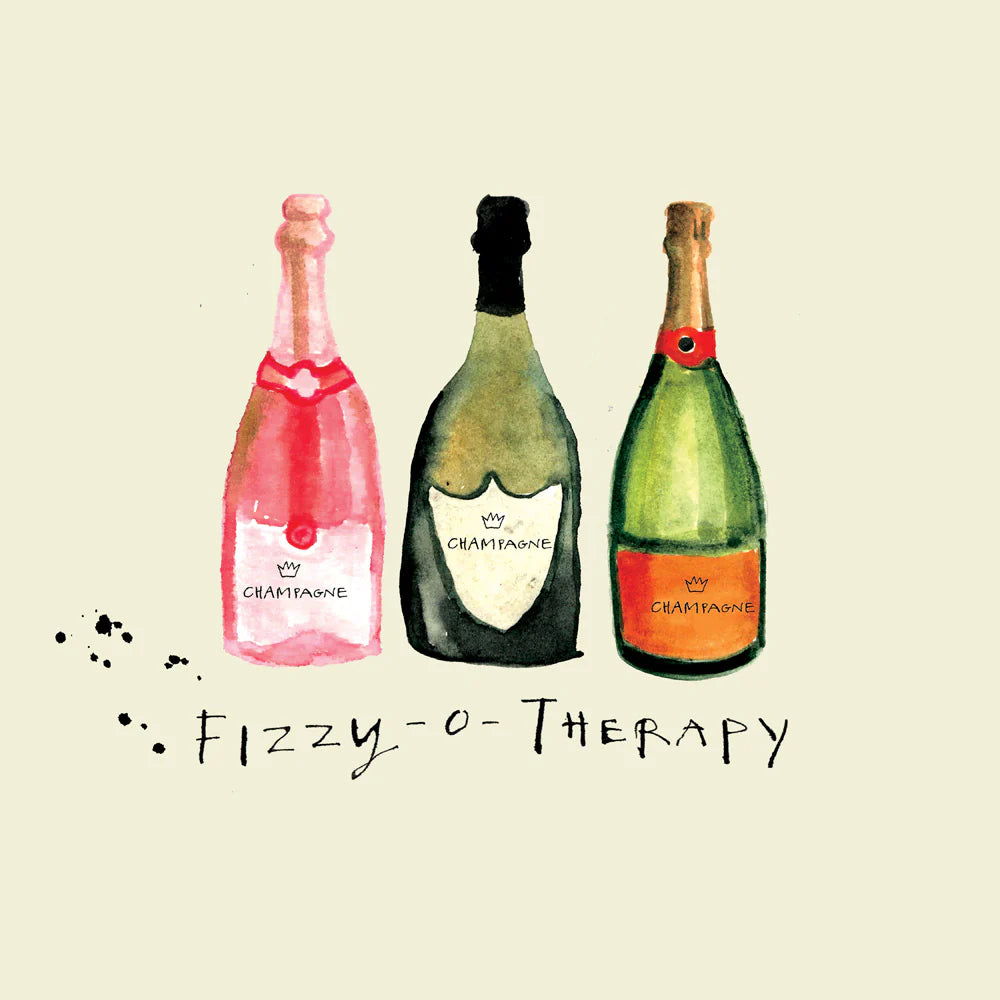 'Fizzy O Therapy Bottles' ' Greetings Card