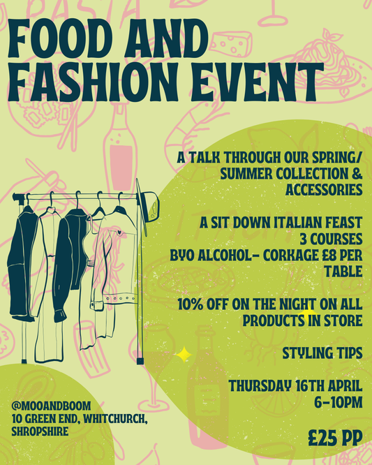 FOOD AND FASHION EVENT- 16TH APRIL