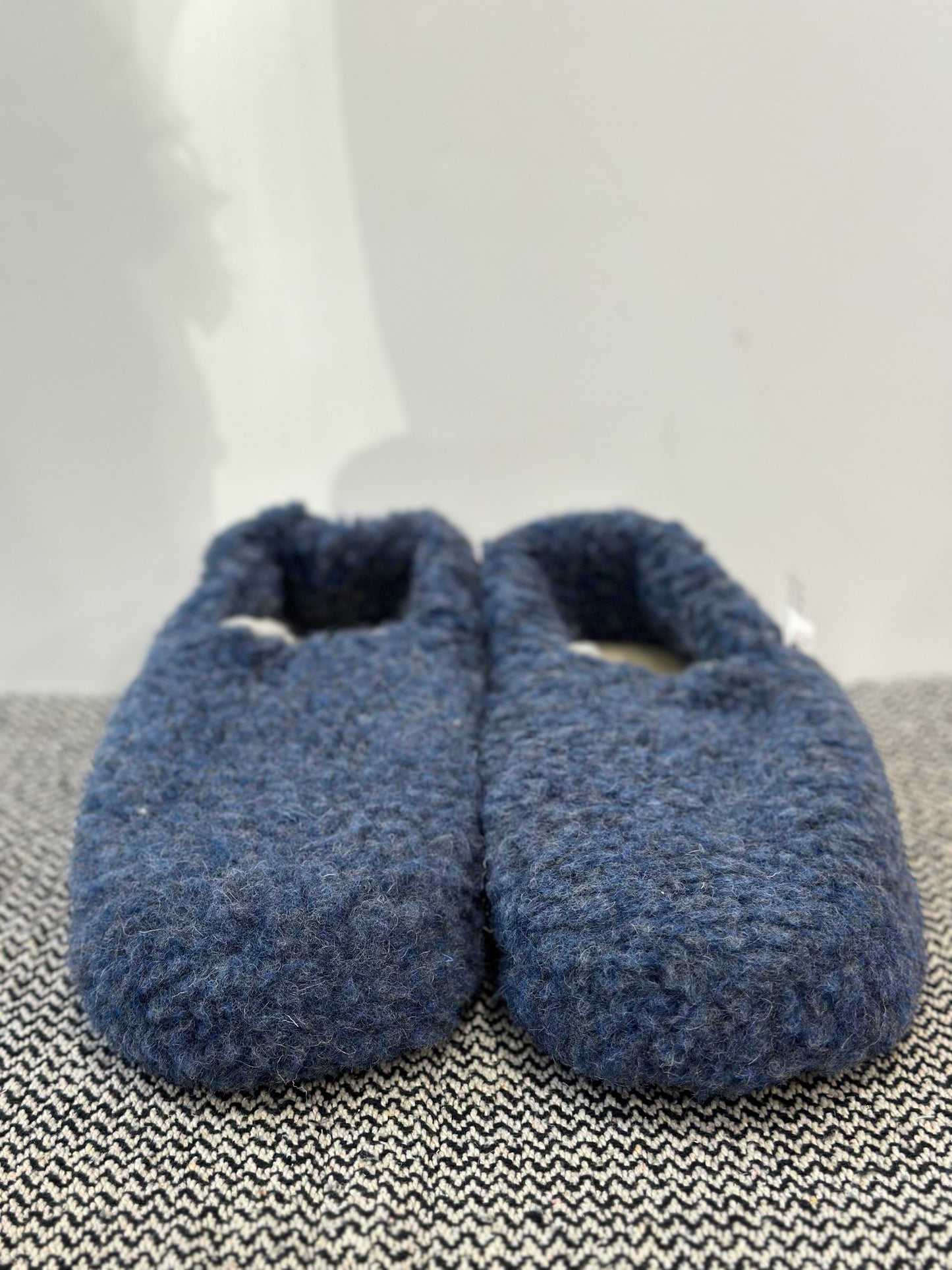 Yoko Wool Slippers - Double Blue