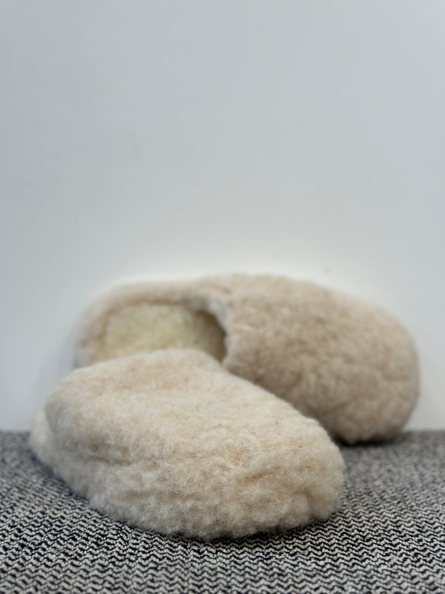 Yoko Wool Slip-On Slipper - Beige