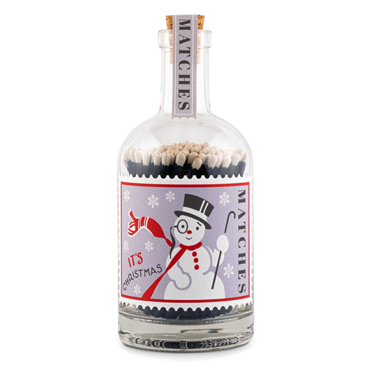 Archivist Bottle Matches - Snowman Stamp