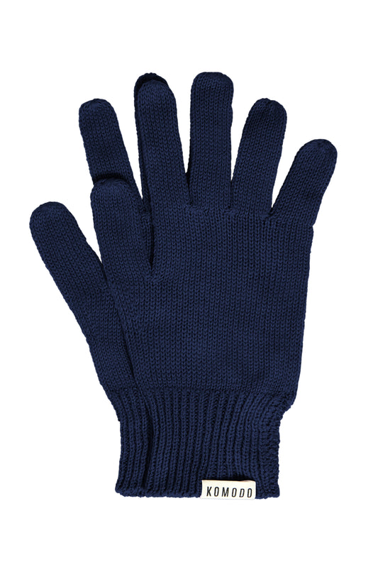 Komodo Women's Organic Cotton Gloves - Navy