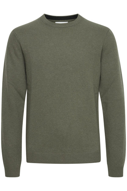Casual Friday Crew Bounty Knit - Olive Green