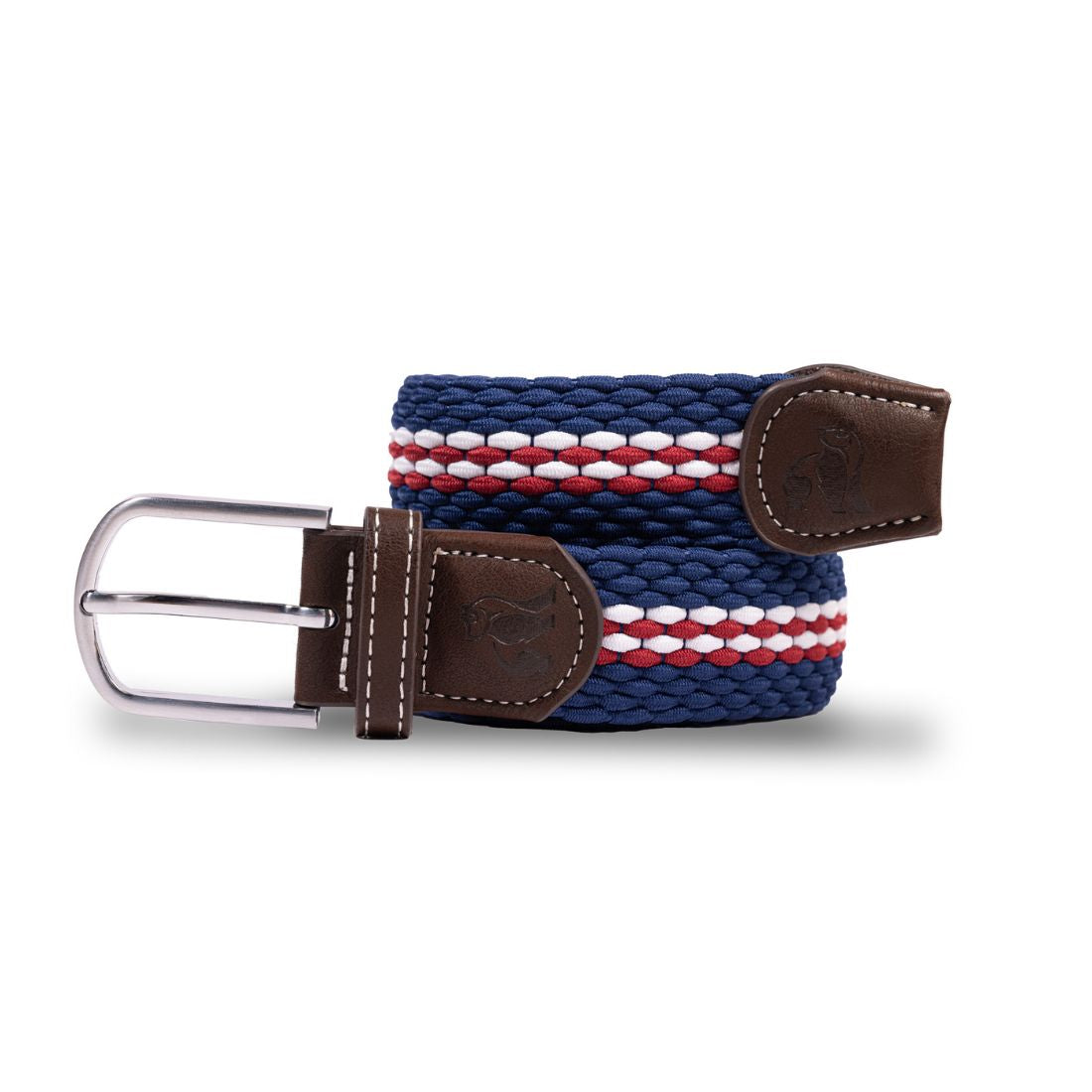 Swole Panda - Burgundy Fine Stripe Woven Belt