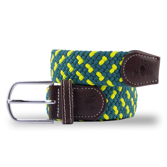 Swole Panda - Lime Green Spot Woven Belt