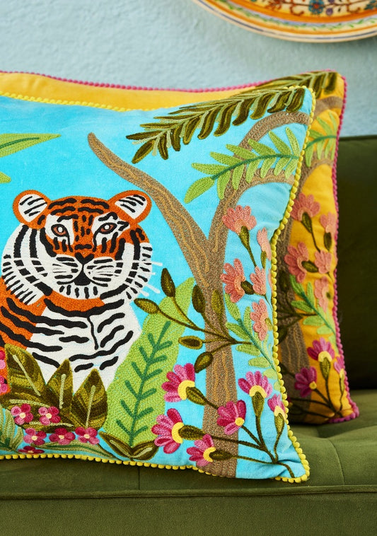 Tiger Velvet Cover Cushion