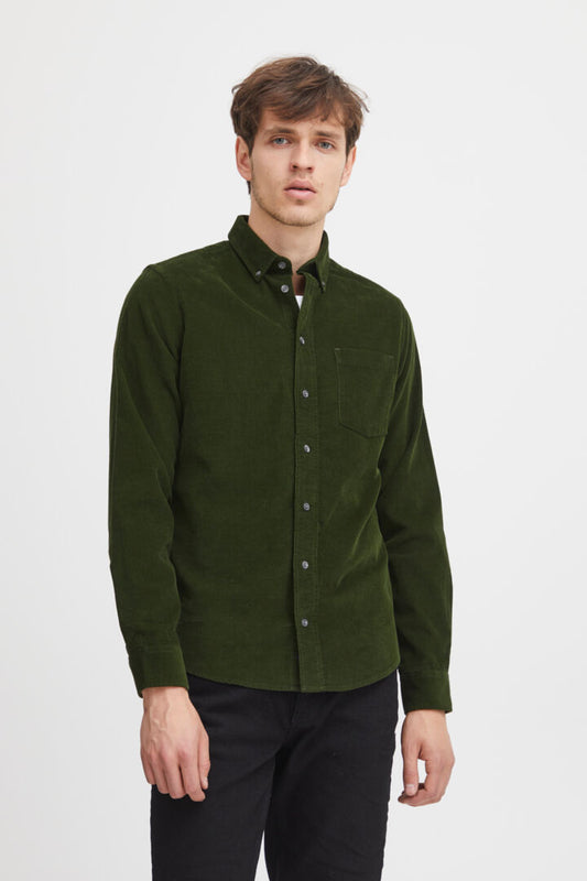Casual Friday Corduroy Shirt - Forest Green