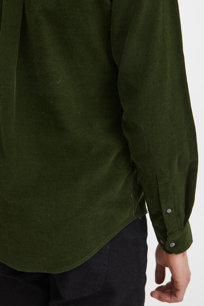 Casual Friday Corduroy Shirt - Forest Green