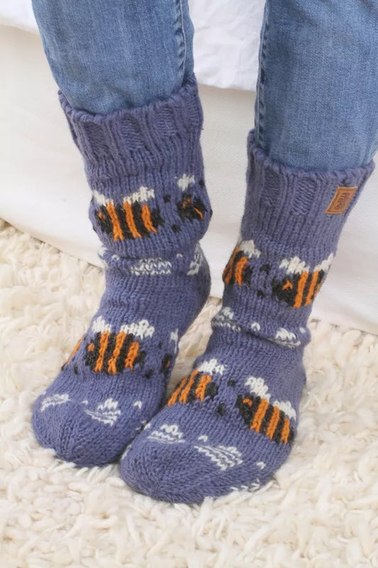 Pachamama Women’s Sofa Socks- Beehive