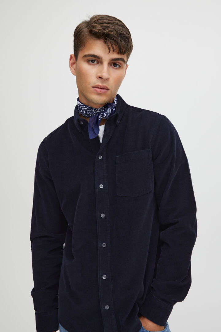 Casual Friday Corduroy Shirt - Navy