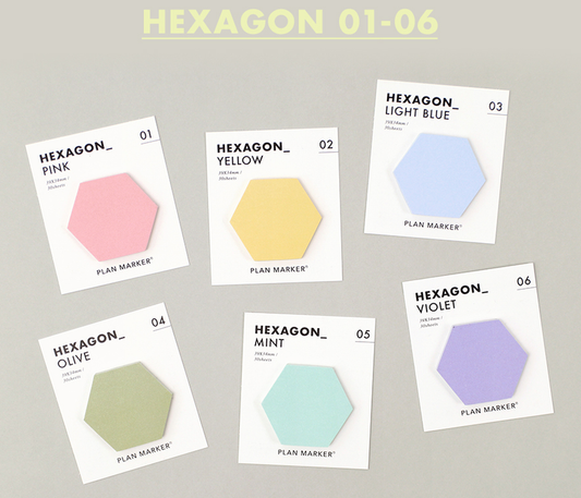 Hexagon Sticky Notes