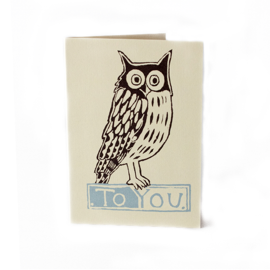 Cambridge Imprint - To You Owl Card.