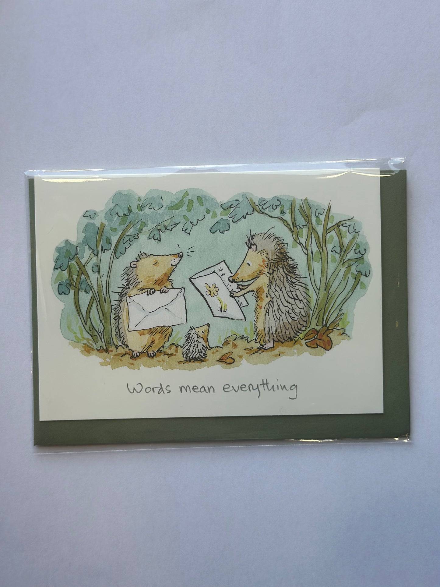 Words mean Everything Greeting Card