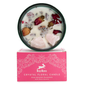 Crystal Magic Flower Candle - The Lovers - you are loved