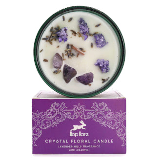 Crystal Magic Flower Candle - The Moon - you are powerful