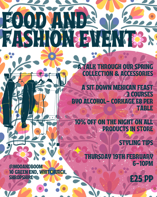 FOOD AND FASHION EVENT- 19TH FEBRUARY