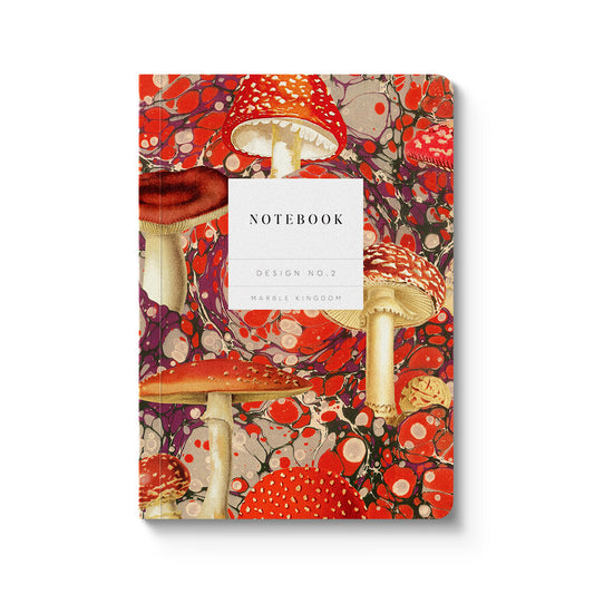 Marble Fungi Premium Paperback Notebook (A6)