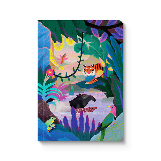 Animals of the Sumatran Jungle Premium Paperback Notebook (A6)