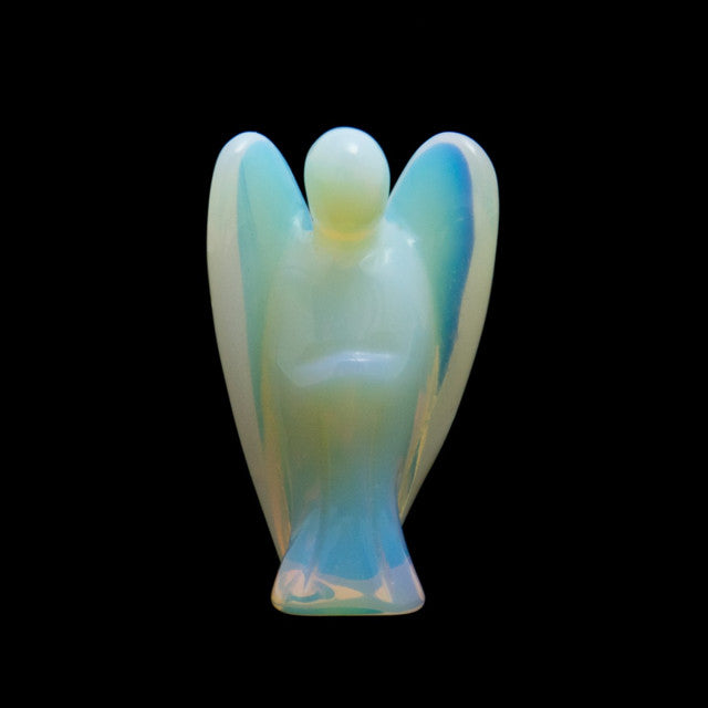 Opalite - Hand Carved Crystal Angel