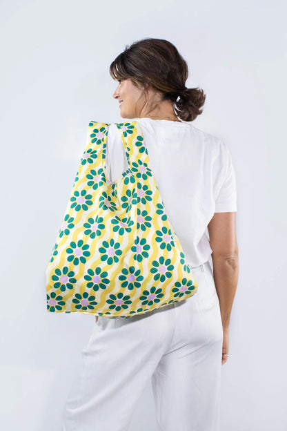 Kind Bag London Reusable Bag - Wavy Daisy