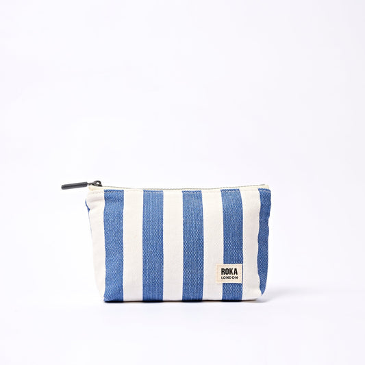 Roka Maida Vale Pouch - Denim Stripe