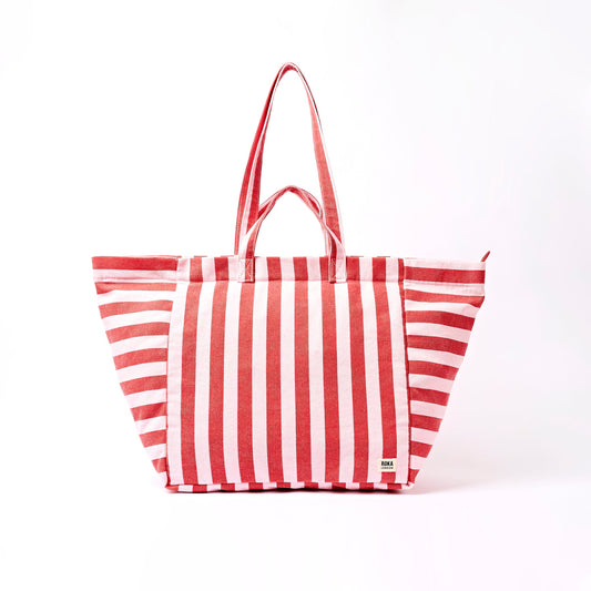 Roka Marylebone Tote Bag - Strawberry Stripe