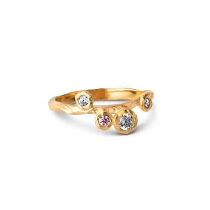 Enamel Gold Plated, Sterling Silver Ring