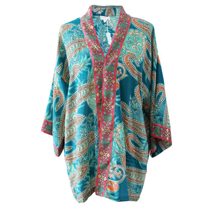 Turquoise, Orange & Pink Summer Jacket