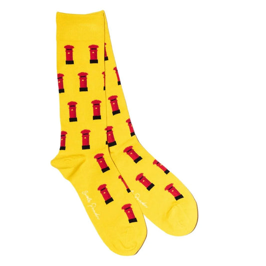 Swole Panda - Red Post Box Bamboo Socks