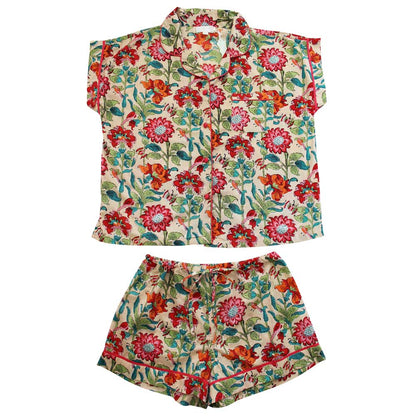 Floral Garden Print Short Pyjamas