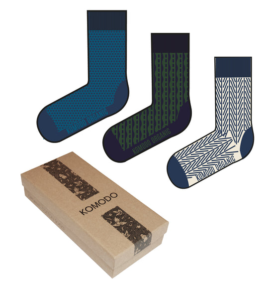 Komodo Sock Gift Box - Blue