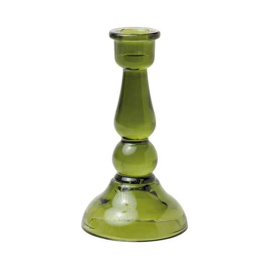 Tall Candle Holder -Green