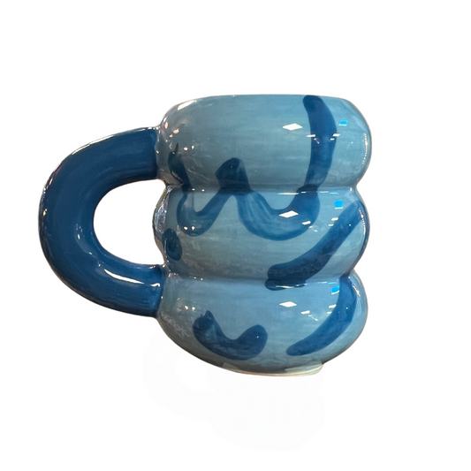 Que Rico Bubble Blue Espresso Mug