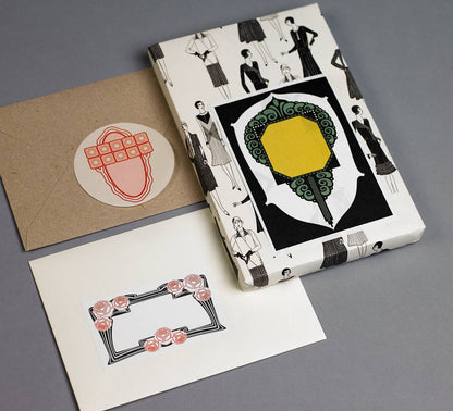 Art Nouveau Label Sticker & Tape Book