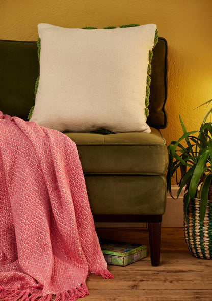 Tufted Palm Leaf Cushion