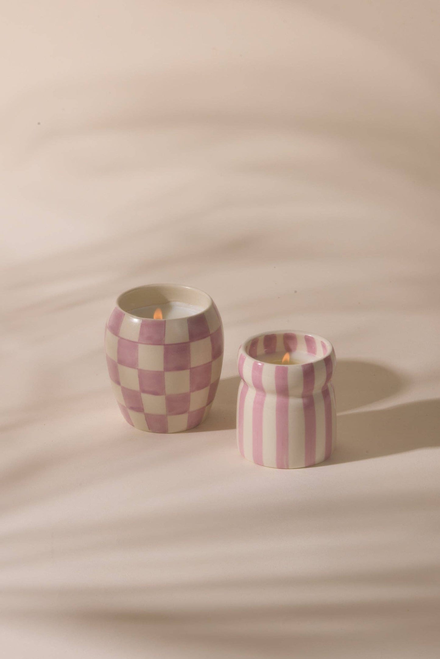 Cabana Lavender Ceramic Candle - Grecian Sand