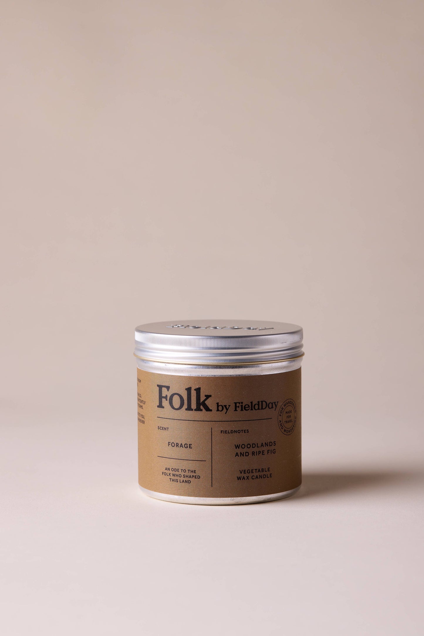 Forage Vegetable Wax Folk Tin Candle