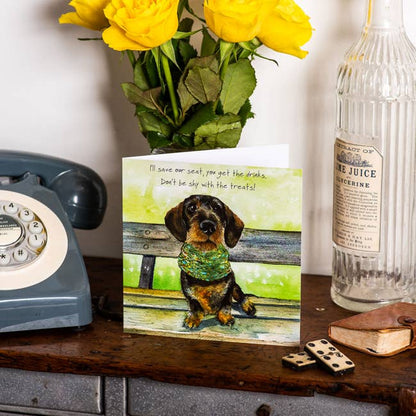 Wirehaired Dachshund Greeting Card