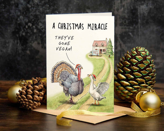 Miracle Turkey Christmas Card - Christmas Card