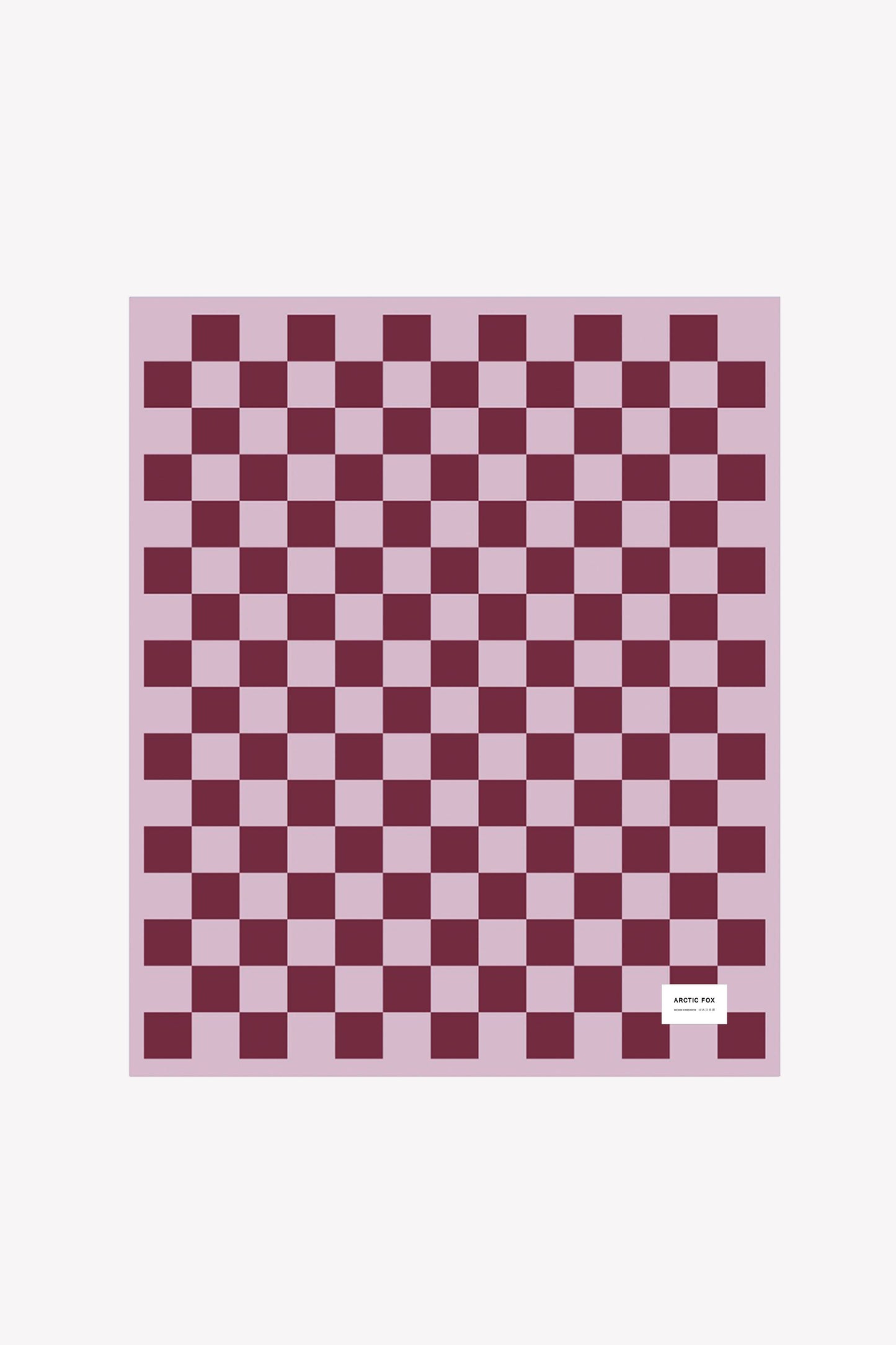 The Teddy Throw - 100% Recycled - Pink Check